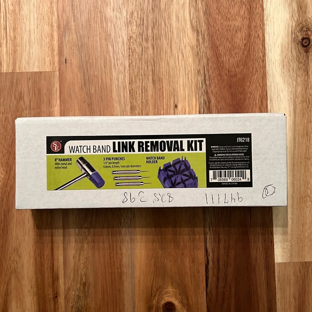 Watch Band Link Removal Kit